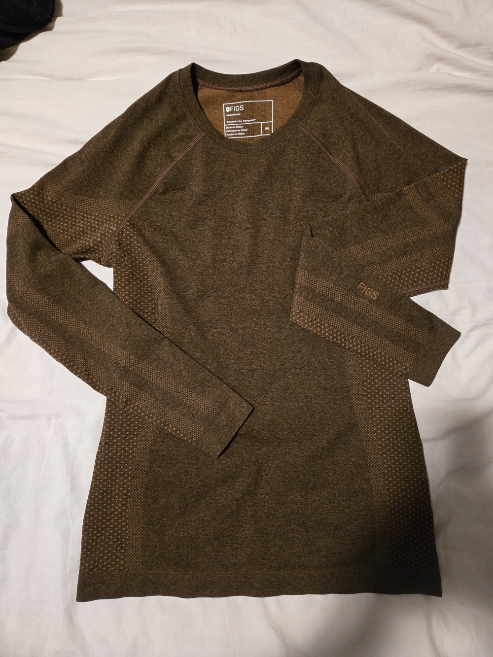 FIGS Women’s Long Sleeve Underscrub - Brown